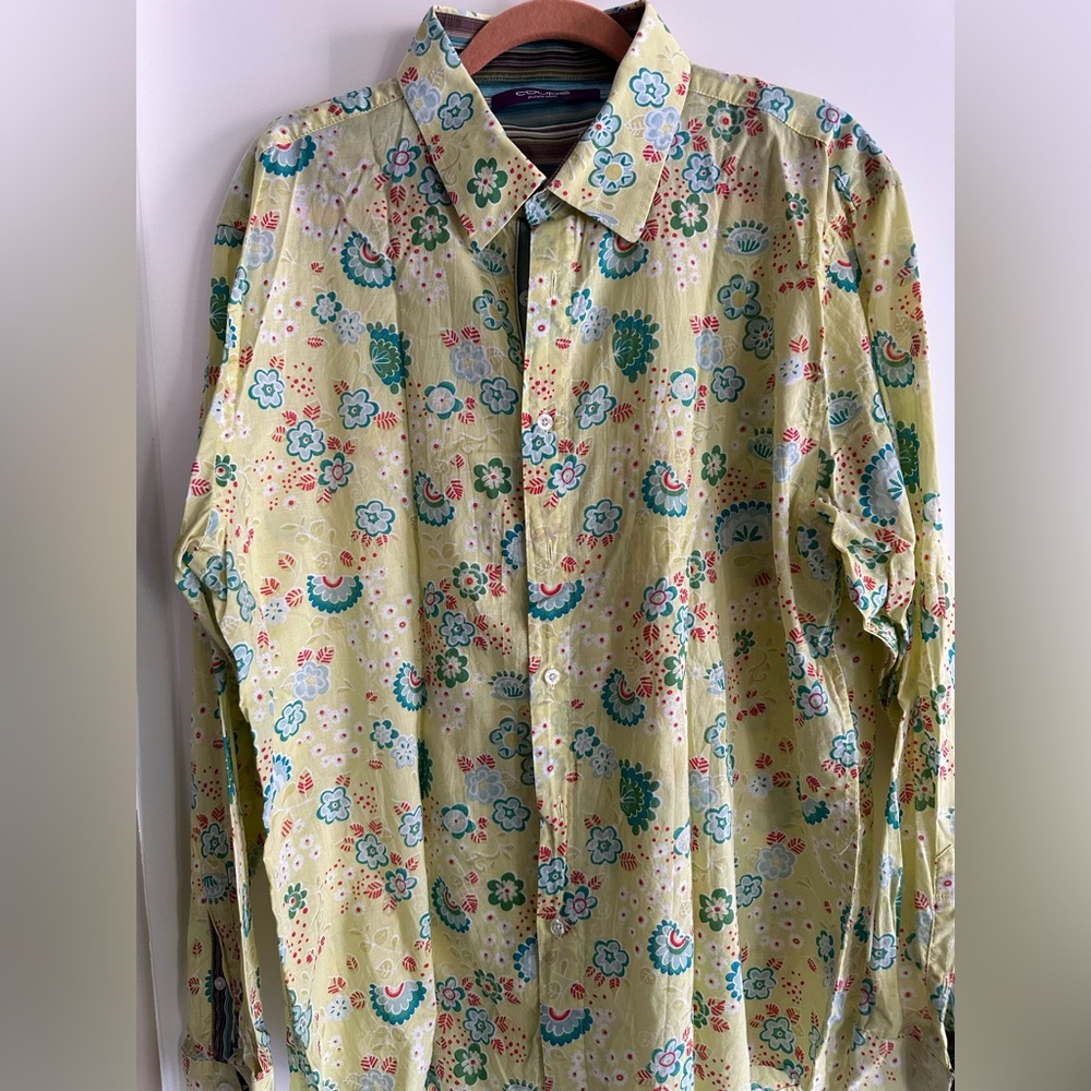 Floral Men's Casual Shirt - Multicolor